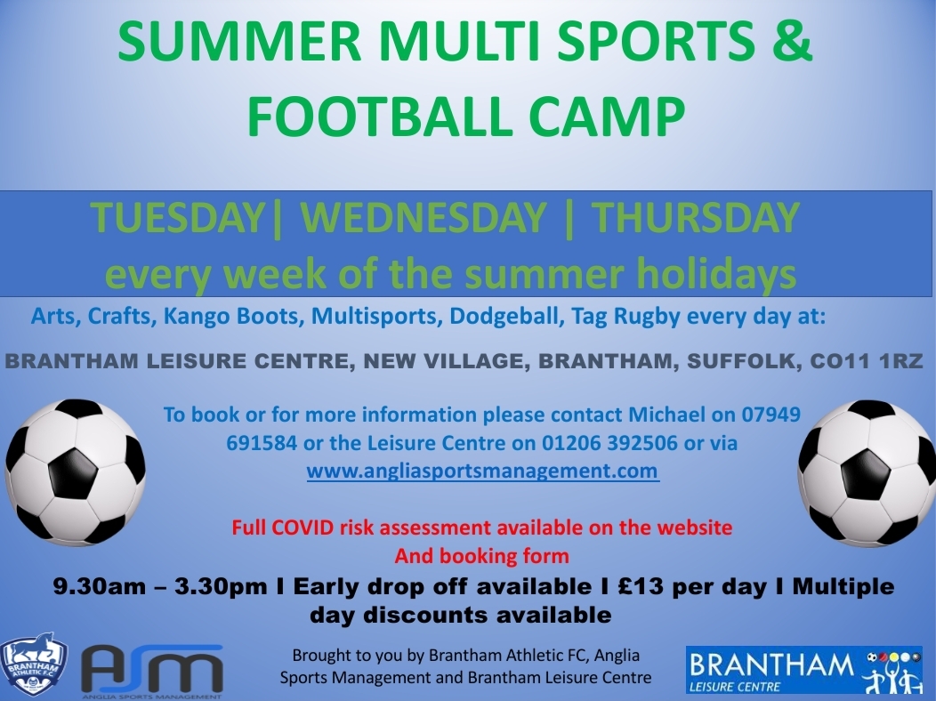 Multi Sports & Football Summer Camp Brantham Leisure Centre